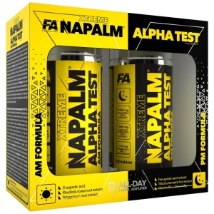 NAPALM® Alpha Test (AM PM Formula) 240 tabs (2x120 tabs) - FA Nutrition